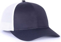 OC Sports OC771PF Slight Pre-Curved Visorr Cap - Black White - Black White / 6 7/8’’ - 7 1/2’’