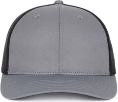 OC Sports OC771PF Slight Pre-Curved Visorr Cap - Charcoal Black - Dark Gray Black / 6 7/8’’ - 7 1/2’’