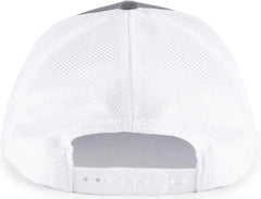 OC Sports OC771PF Slight Pre-Curved Visorr Cap - Charcoal White - Dark Gray White / 6 7/8’’ - 7 1/2’’