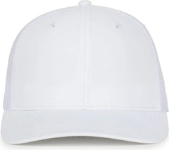 OC Sports OC771PF Slight Pre-Curved Visorr Cap - White White - White / OSFM