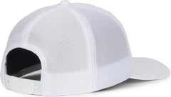 OC Sports OC771PF Slight Pre-Curved Visorr Cap - White White - White / OSFM