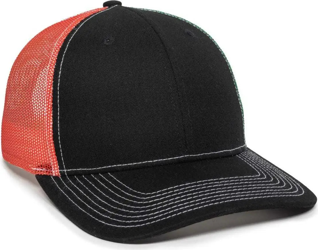 OC Sports OC771PM Mesh Back Mexican Flag Cap Black Mexican Flag Black / 6 7/8’’ 7 1/2’’