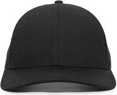 OC Sports OC771V Adjustable Mesh Back Cap - Black Black - Black / 6 7/8’’ - 7 1/2’’