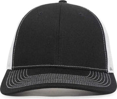 OC Sports OC771V Adjustable Mesh Back Cap - Black White - Black White / 6 7/8’’ - 7 1/2’’