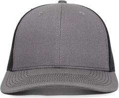 OC Sports OC771V Adjustable Mesh Back Cap - Charcoal Black - Dark Gray Black / 6 7/8’’ - 7 1/2’’
