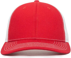 OC Sports OC771V Adjustable Mesh Back Cap - Red White - Red White / 6 7/8’’ - 7 1/2’’