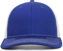 OC Sports OC771V Adjustable Mesh Back Cap - Royal White - Royal White / 6 7/8’’ - 7 1/2’’
