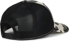 OC Sports OC801P Pattern on Front Panels and Visor Cap - Holstein Black - Black / OSFM