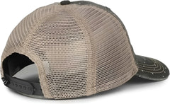 OC Sports OC801P Pattern on Front Panels and Visor Cap - Polka Dot Tea Stain - Stain / OSFM