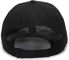OC Sports OC803 Adjustable Mesh Back Solid Color Cap - Black - Black / 6 7/8’’ - 7 1/2’’