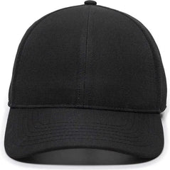 OC Sports OC803 Adjustable Mesh Back Solid Color Cap - Black - Black / 6 7/8’’ - 7 1/2’’