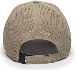 OC Sports OC803 Adjustable Mesh Back Solid Color Cap - Khaki - Khaki / 6 7/8’’ - 7 1/2’’