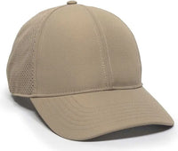 OC Sports OC803 Adjustable Mesh Back Solid Color Cap - Khaki - Khaki / 6 7/8’’ - 7 1/2’’