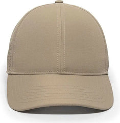OC Sports OC803 Adjustable Mesh Back Solid Color Cap - Khaki - Khaki / 6 7/8’’ - 7 1/2’’