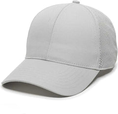 OC Sports OC803 Adjustable Mesh Back Solid Color Cap - Light Gray - Light Gray / 6 7/8’’ - 7 1/2’’