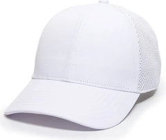 OC Sports OC803 Adjustable Mesh Back Solid Color Cap - White - White / 6 7/8’’ - 7 1/2’’