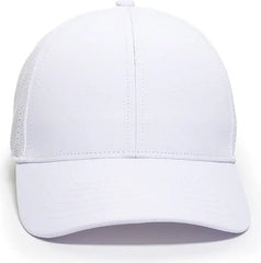 OC Sports OC803 Adjustable Mesh Back Solid Color Cap - White - White / 6 7/8’’ - 7 1/2’’