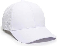 OC Sports OC803 Adjustable Mesh Back Solid Color Cap - White - White / 6 7/8’’ - 7 1/2’’