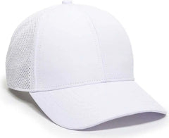 OC Sports OC803 Adjustable Mesh Back Solid Color Cap - White - White / 6 7/8’’ - 7 1/2’’