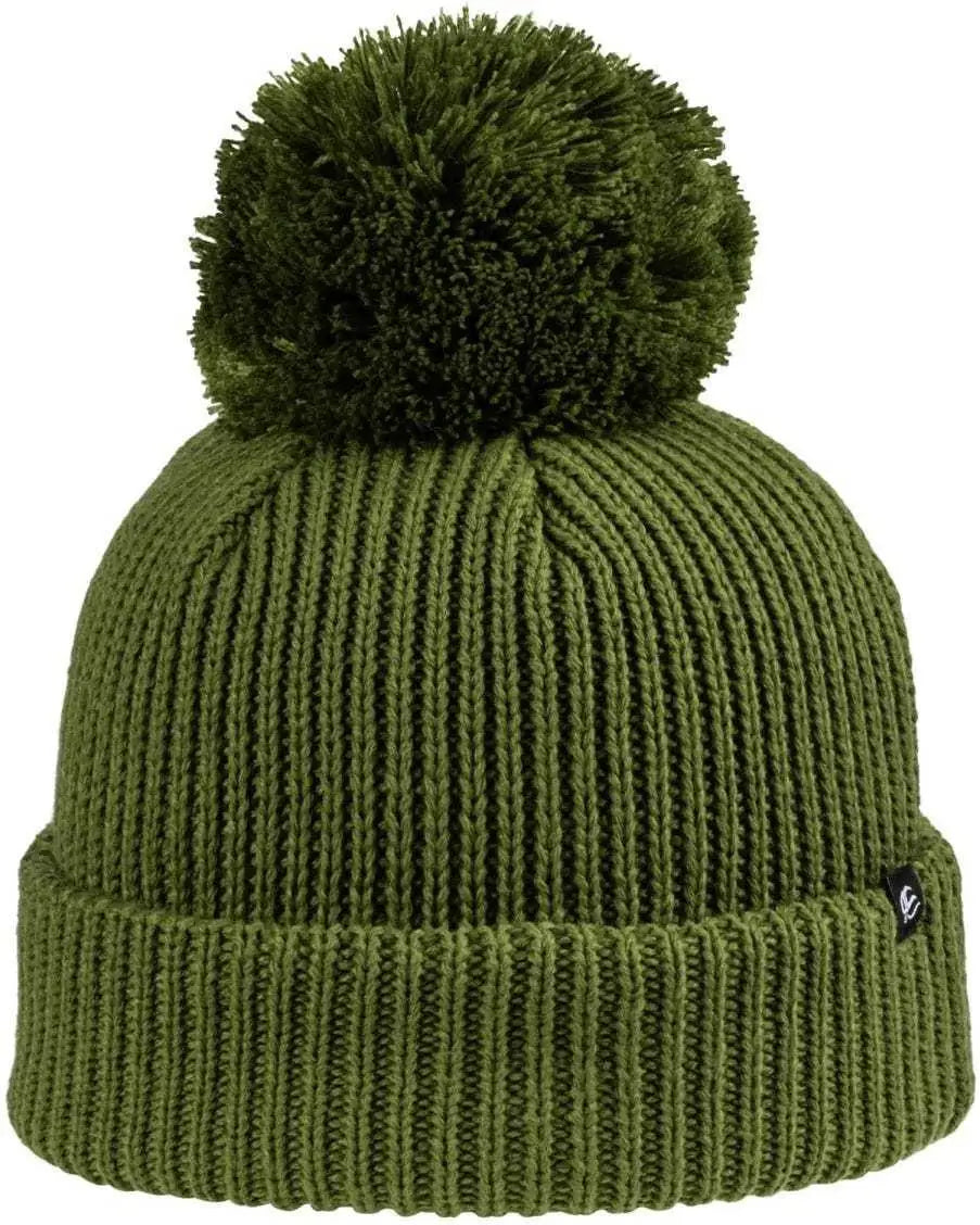 OC Sports OC806 Acrylic Knit 3’’ Cuff Beanie - Olive - Olive / One Size Fits Most