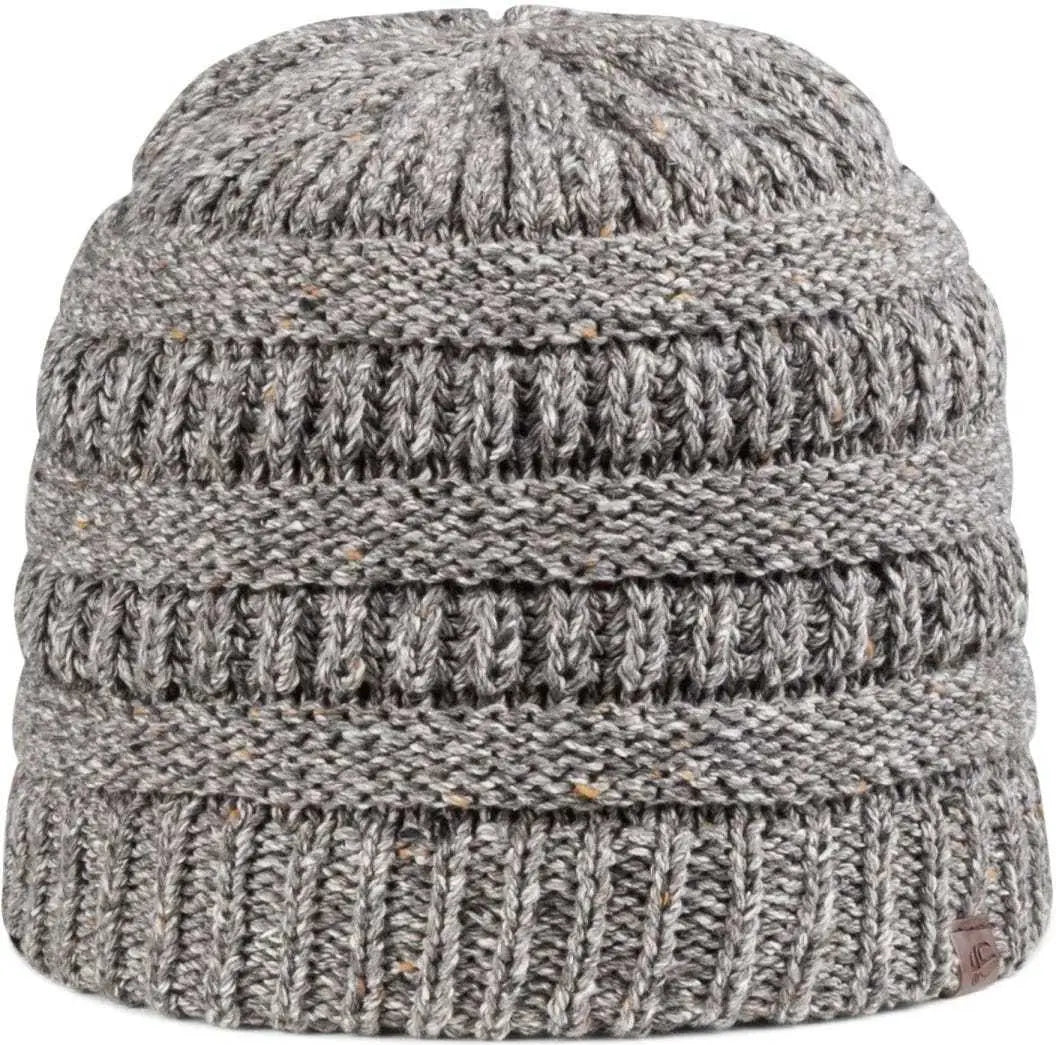 OC Sports OC807 Acrylic Knit Beanie - Heathered Gray - Gray / One Size Fits Most