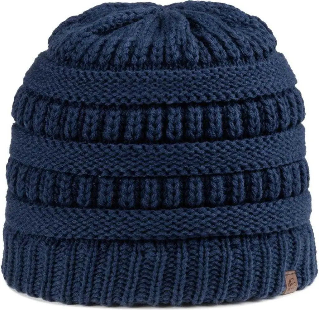 OC Sports OC807 Acrylic Knit Beanie - Navy - Navy / One Size Fits Most
