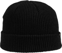 OC Sports OC808 Acrylic Waffle Knit Cuff Beanie - Black - Black / One Size Fits Most