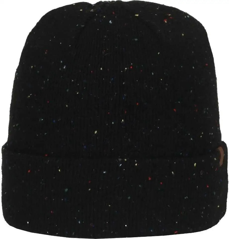 OC Sports OC809 Acrylic Watch Beanier with Cuff - Black Slub - Slub / OSFM