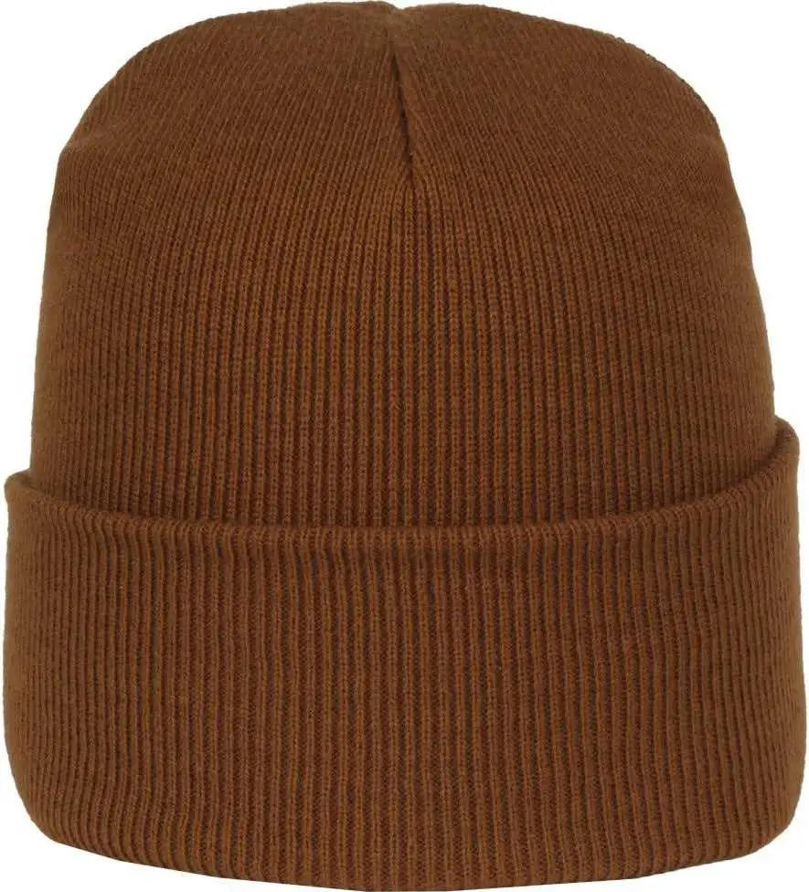 OC Sports OC870 Stretch Watch Beanie with Cuff - Brown - Brown / OSFM