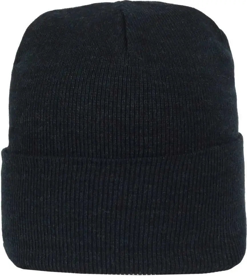 OC Sports OC870 Stretch Watch Beanie with Cuff - Heathered Navy - Heathered Navy / OSFM