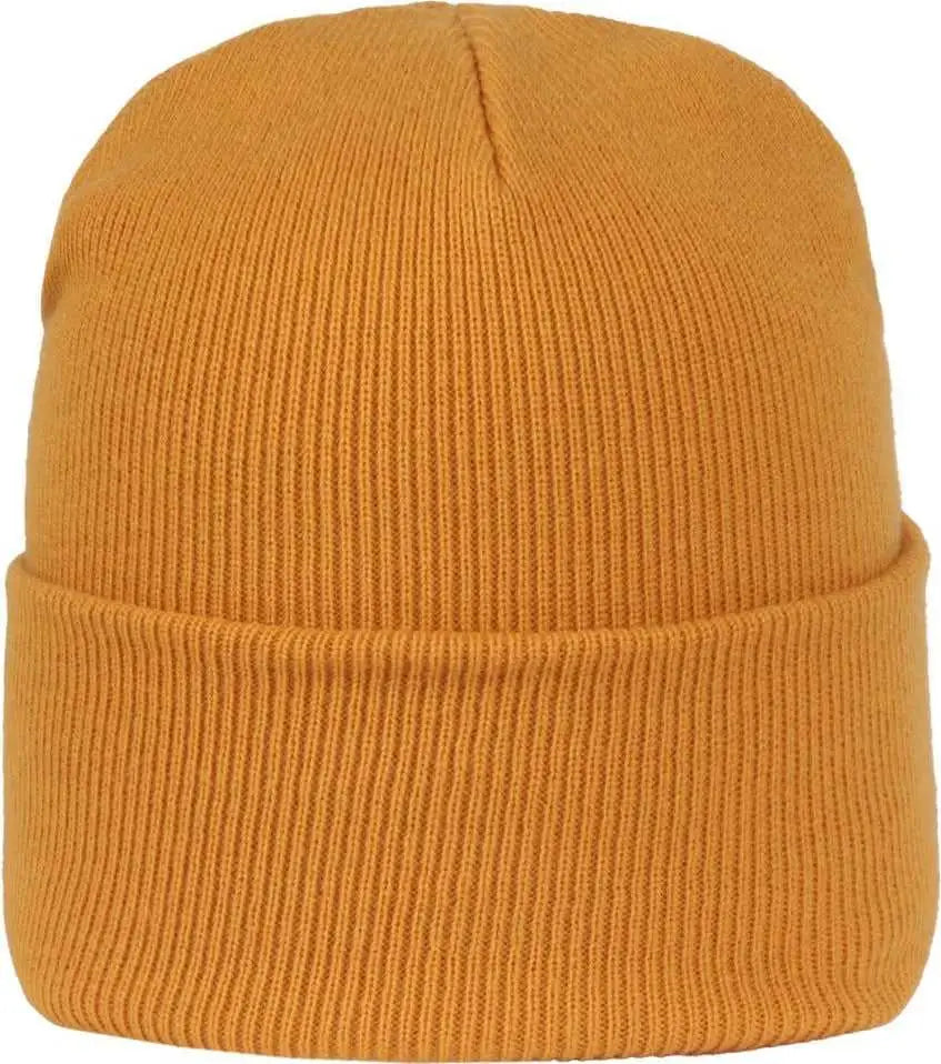 OC Sports OC870 Stretch Watch Beanie with Cuff - Mustard - Mustard / OSFM