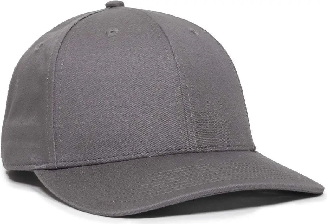 OC Sports OC871 Premium Modern Solid Back Cap - Charcoal - Dark Gray / 6 3/8’’ - 7’’