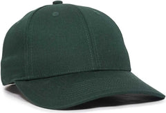 OC Sports OC871 Premium Modern Solid Back Cap - Dark Green - Forest / 6 3/8’’ - 7’’