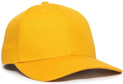 OC Sports OC871 Premium Modern Solid Back Cap - Gold - Gold / 6 3/8’’ - 7’’