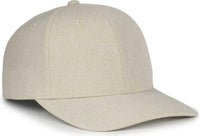 OC Sports OC871 Premium Modern Solid Back Cap - Heathered Stone - Stone / OSFM