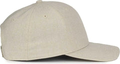 OC Sports OC871 Premium Modern Solid Back Cap - Heathered Stone - Stone / OSFM