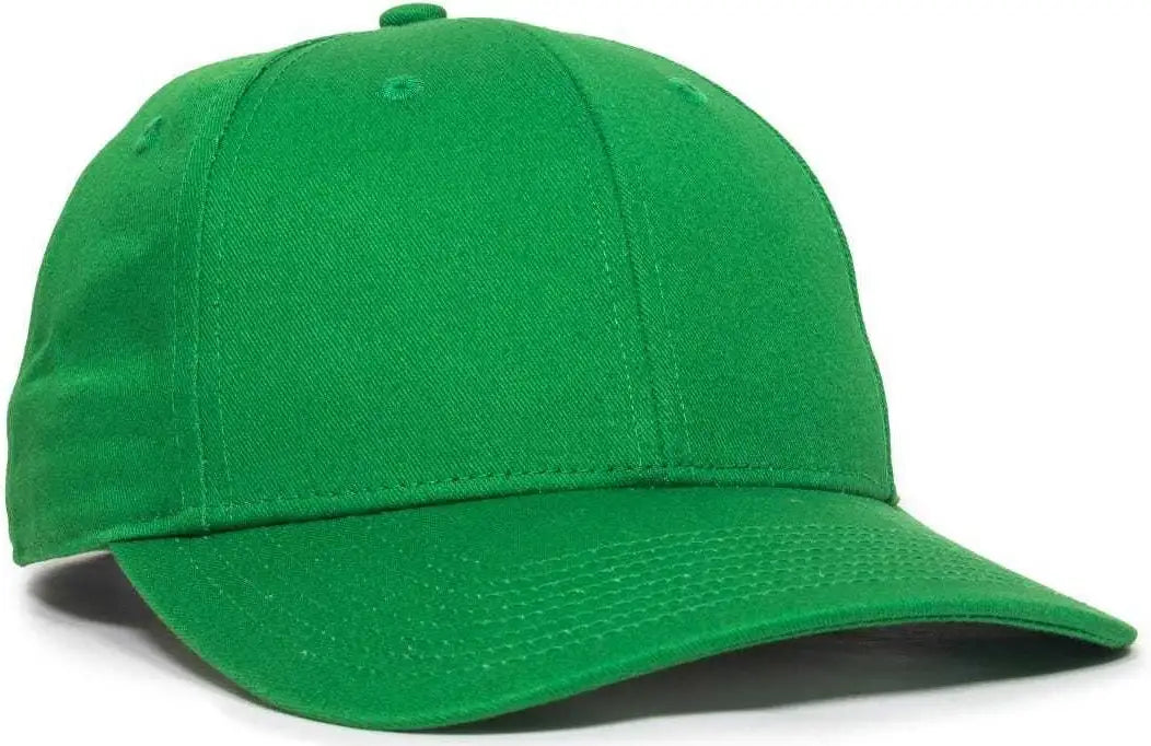OC Sports OC871 Premium Modern Solid Back Cap - Kelly - Kelly / 6 3/8’’ - 7’’