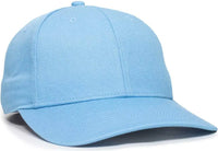 OC Sports OC871 Premium Modern Solid Back Cap Light Blue Blue / 6 3/8’’ 7’’