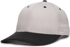 OC Sports OC871 Premium Modern Solid Back Cap - Light Gray Black - Gray Black / 6 7/8’’ - 7 1/2’’
