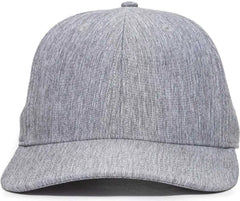OC Sports OC871 Premium Modern Solid Back Cap - LN Heathered Gray