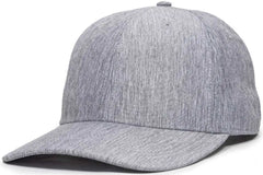 OC Sports OC871 Premium Modern Solid Back Cap - LN Heathered Gray