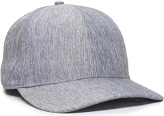 OC Sports OC871 Premium Modern Solid Back Cap - LN Heathered Gray - Gray / 6 3/8’’ - 7’’
