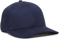 OC Sports OC871 Premium Modern Solid Back Cap - Navy - Navy / 6 3/8’’ - 7’’
