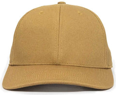 OC Sports OC871 Premium Modern Solid Back Cap - Old Gold - Gold / 6 7/8’’ - 7 1/2’’