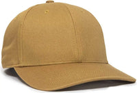 OC Sports OC871 Premium Modern Solid Back Cap - Old Gold - Gold / 6 7/8’’ - 7 1/2’’