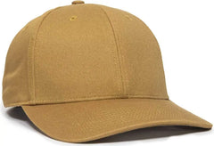 OC Sports OC871 Premium Modern Solid Back Cap - Old Gold - Gold / 6 7/8’’ - 7 1/2’’