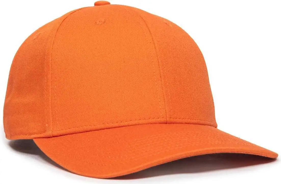 OC Sports OC871 Premium Modern Solid Back Cap - Orange - Orange / 6 3/8’’ - 7’’