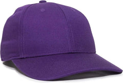 OC Sports OC871 Premium Modern Solid Back Cap - Purple - Purple / 6 3/8’’ - 7’’