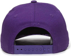 OC Sports OC871 Premium Modern Solid Back Cap - Purple