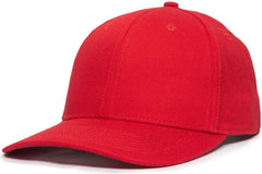 OC Sports OC871 Premium Modern Solid Back Cap - Red